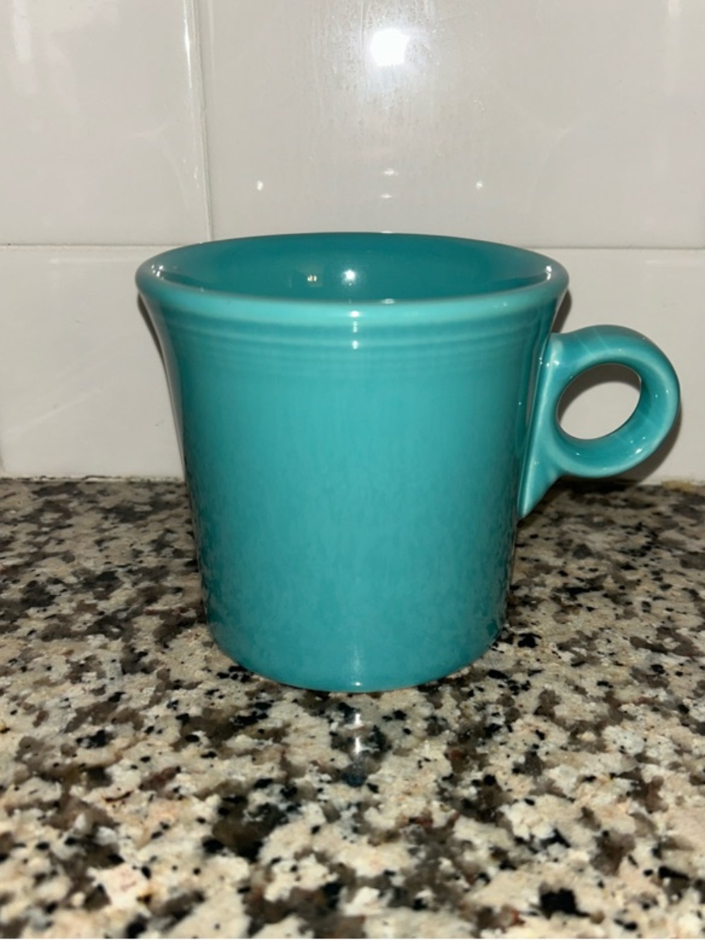 Set of 4 Fiesta Teal Glazed Ceramic Mug